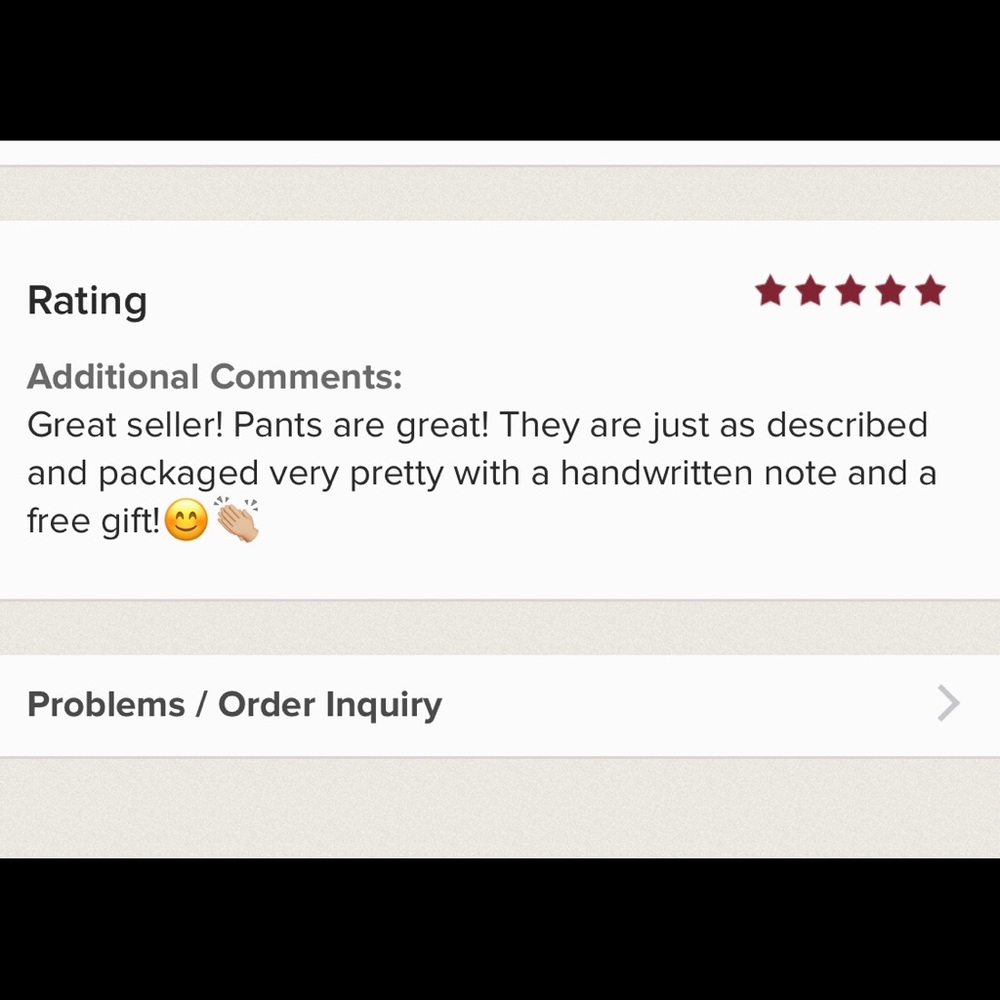 ✨my first sale✨5-Star rating ✨